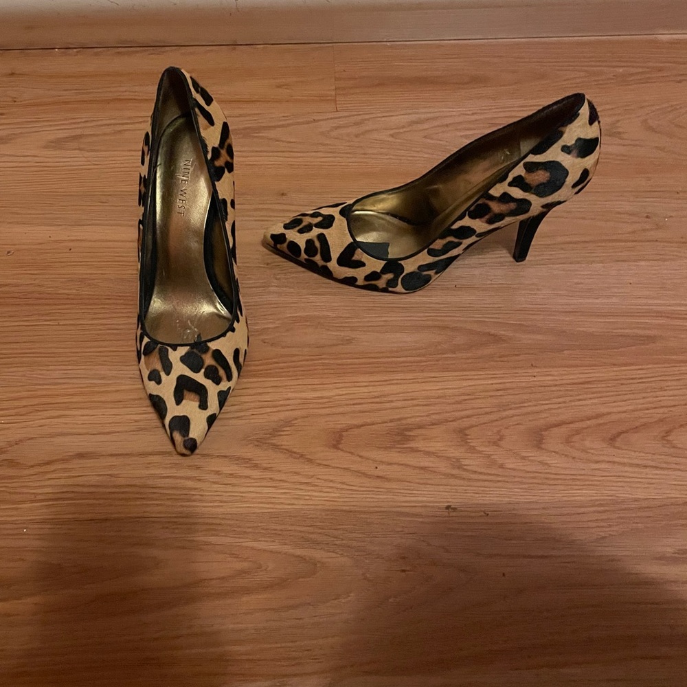 Nine West Leopard heels